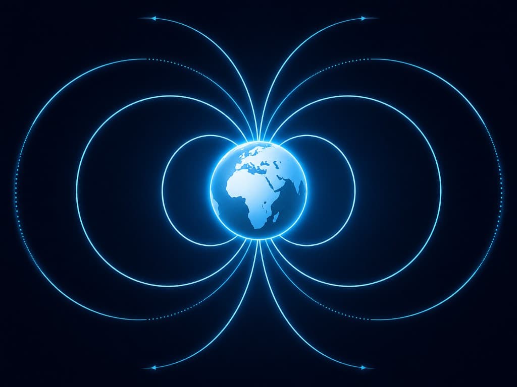 Earth magnetic field diagram